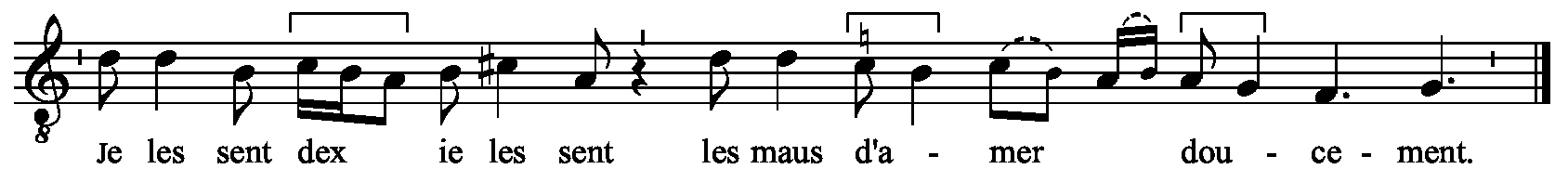 Refrain musical notation